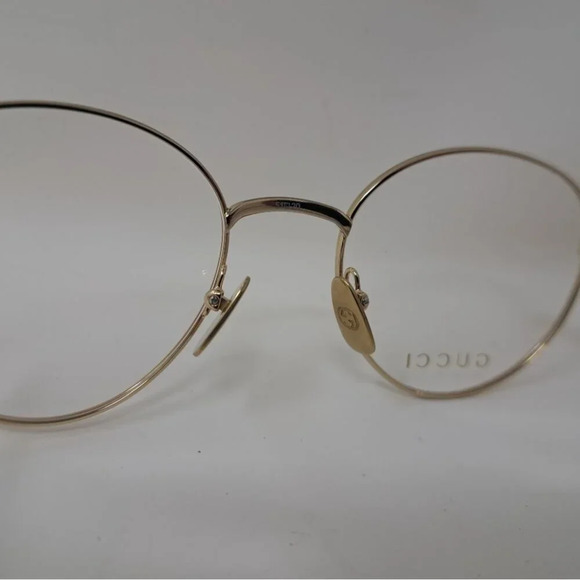 NWT Gucci Men's Glasses Frames Round All Metal Gold Japan GG0337O 001 51-20-145 - Picture 13 of 15